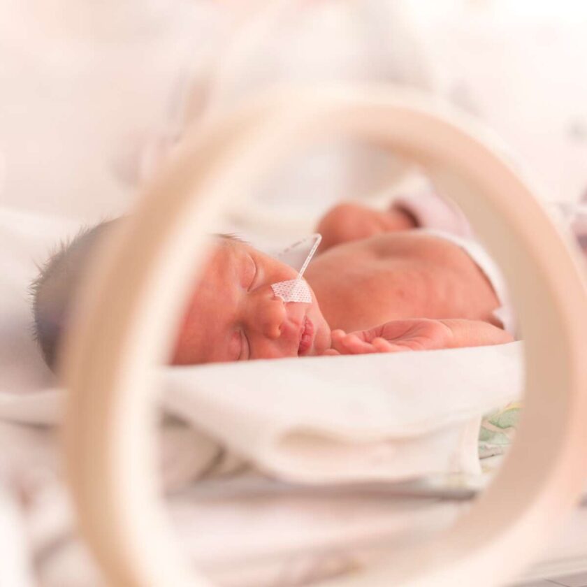 fordelagtigt-foster-sovende-i-neonatal-inkubator